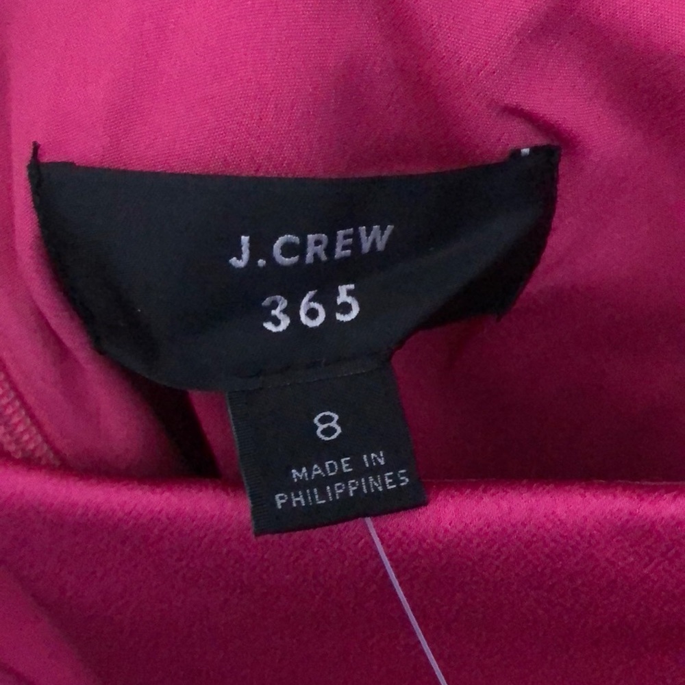 J. Crew NWT crisp berry satin dress🔥😍💃🔥 - Picture 7 of 8